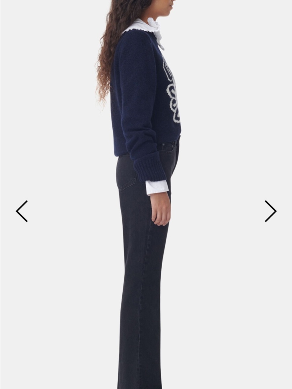 Ganni Black High-Rise Betzy Jeans - Picture 7 of 16